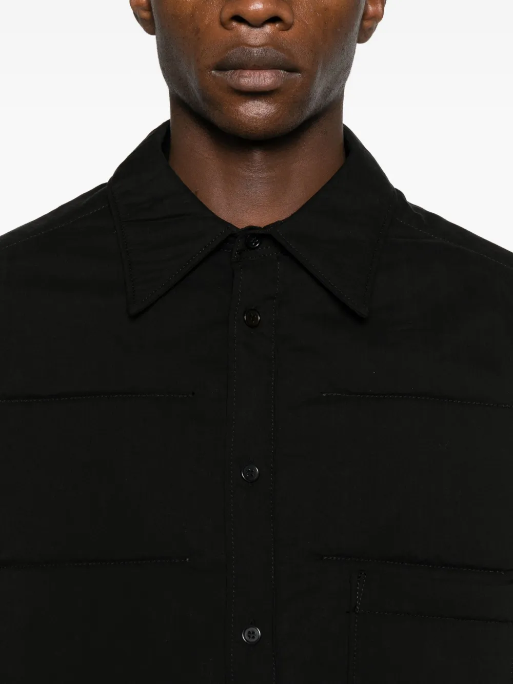 Yohji Yamamoto Casual Jacket In Black Polyester In Black