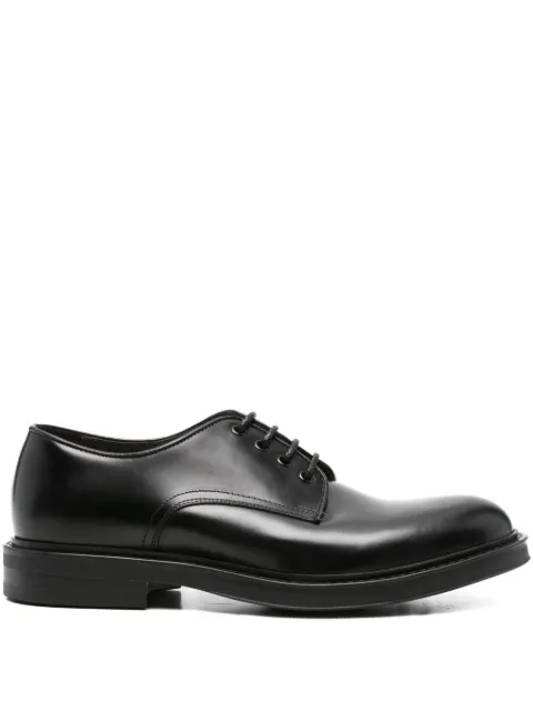 Green George leather derby shoes