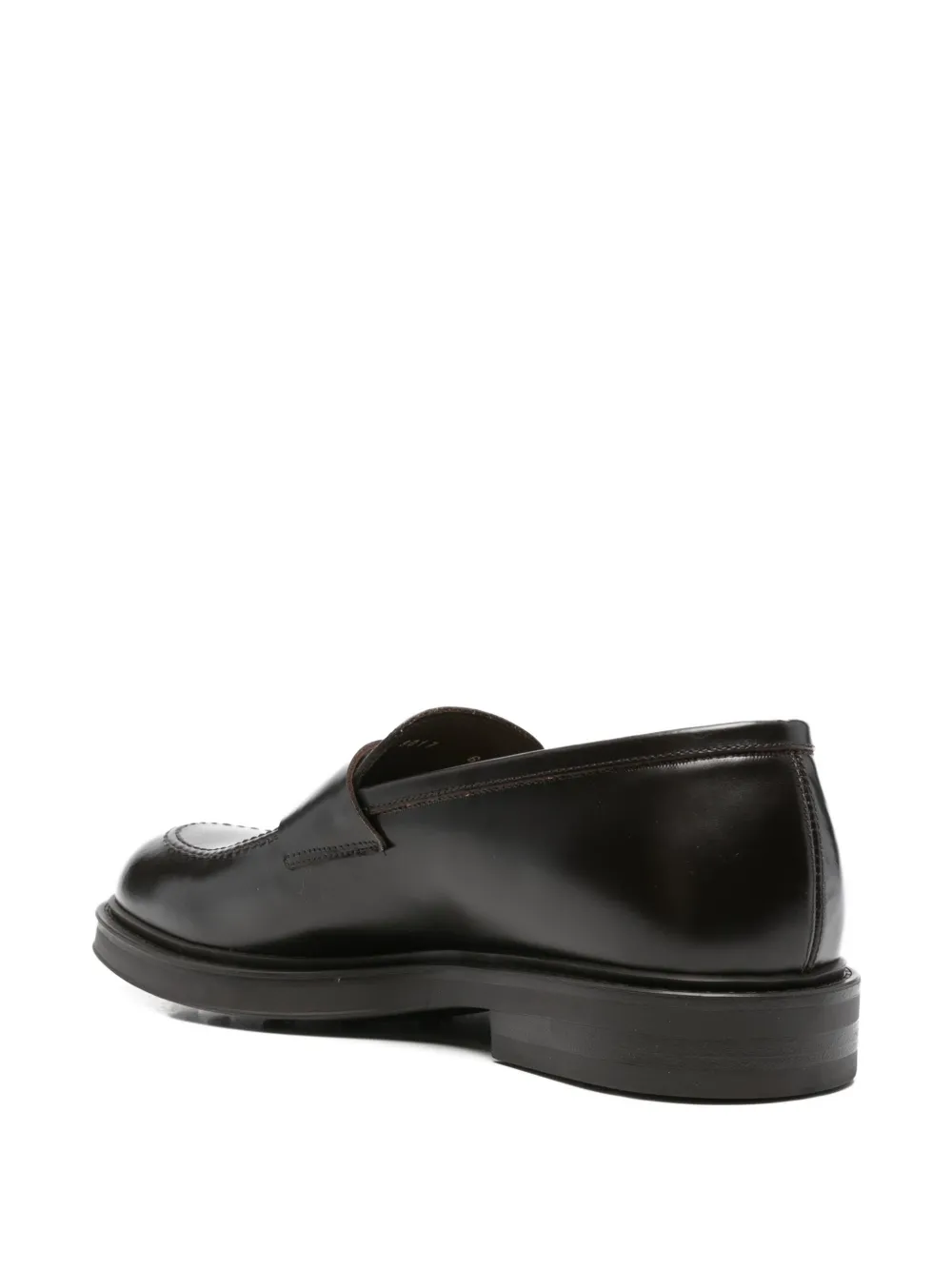 Green George penny-slot leather loafers Bruin