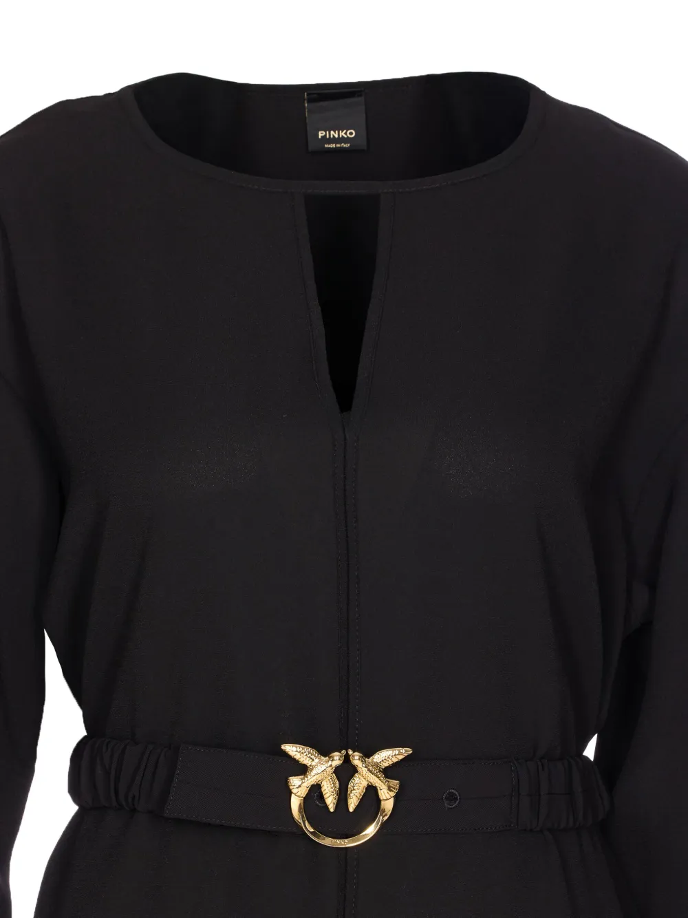 PINKO Jurk verfraaid met V-hals Zwart