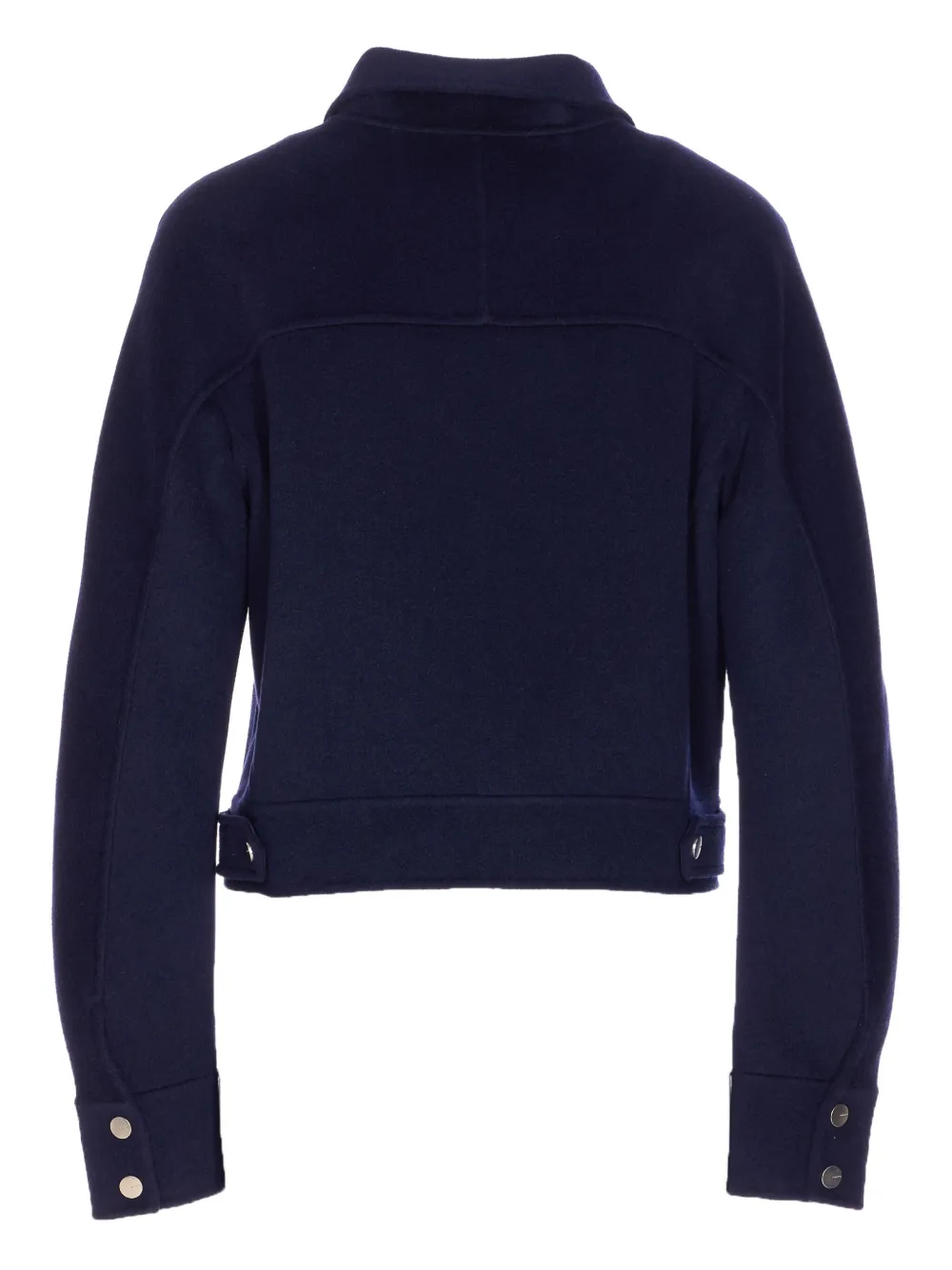 Pinko High Collar Long Sleeve Casual Jacket In Blue