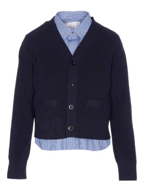 Sacai カーディガン SACAI＜サカイ＞クルーネックカーディガン（2244790）｜SACAI