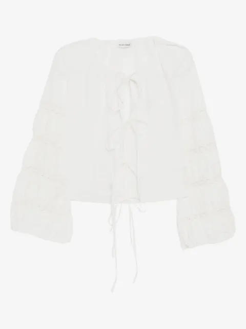 RÓISÍN PIERCE floral-embroidered blouse