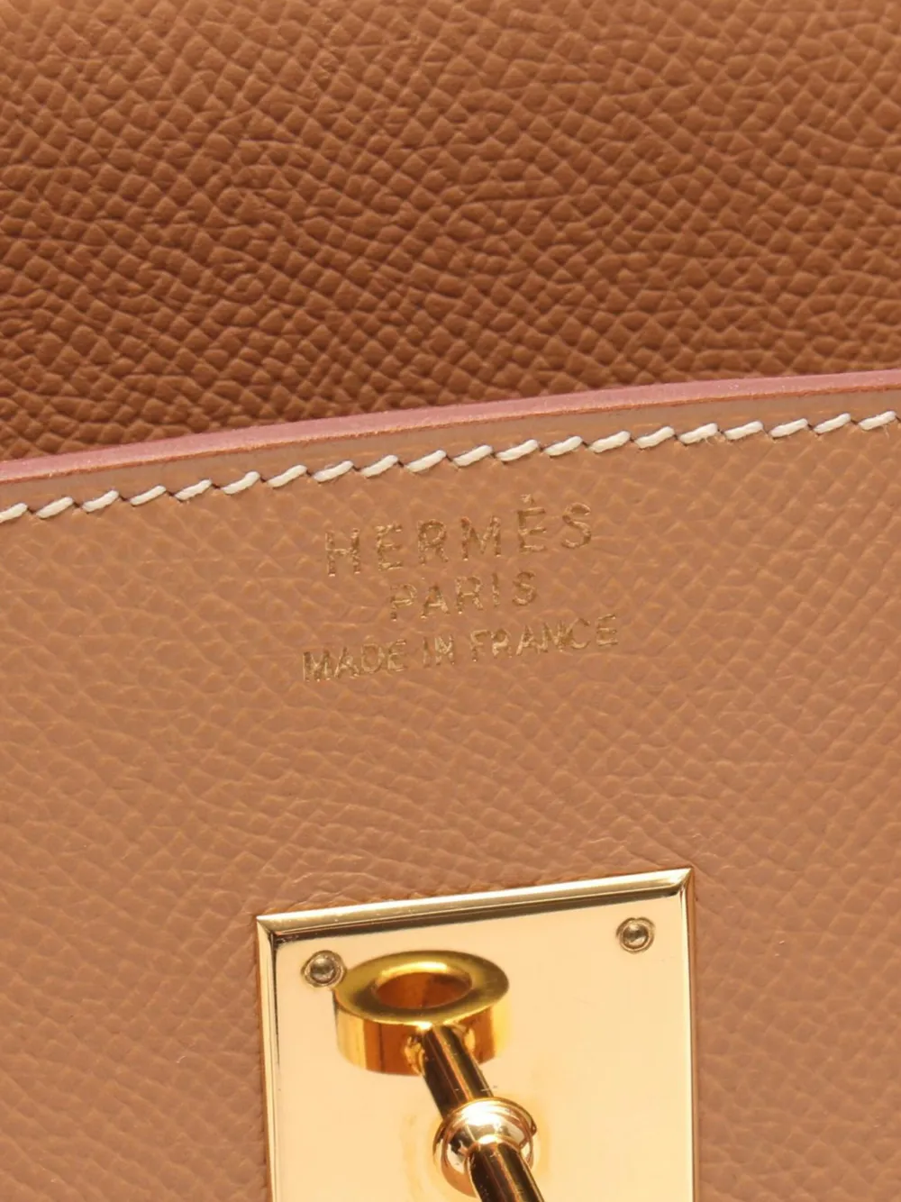 Pre-owned Hermes 1999 Courchevel Birkin Retourne 35 Handbag In Brown