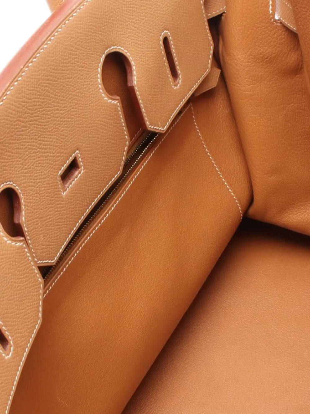 Pre-owned Hermes 1999 Courchevel Birkin Retourne 35 Handbag In Brown