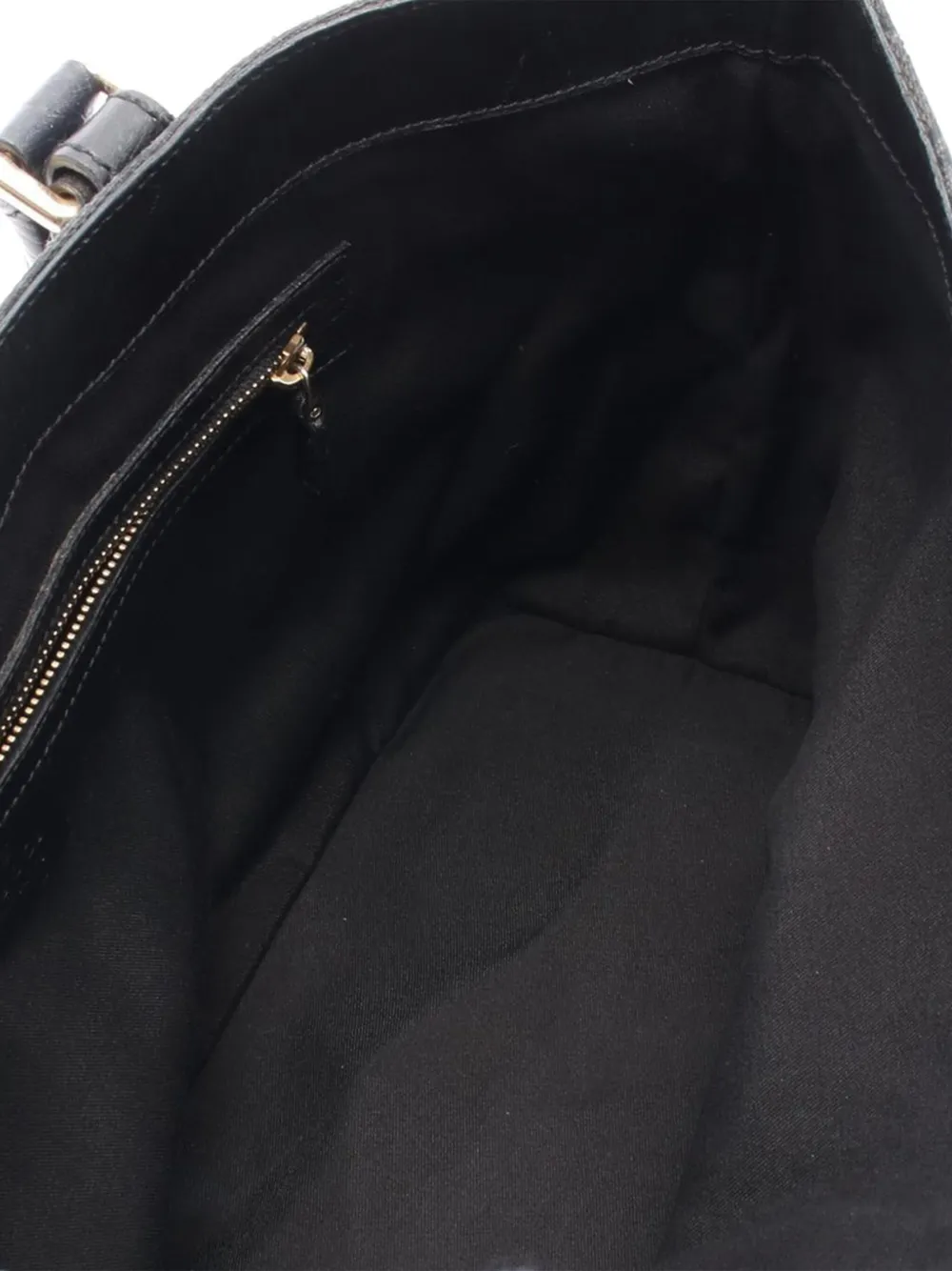 Pre-owned Gucci 2000-2015 Gg Canvas Hasler Web Tote Bag In Black