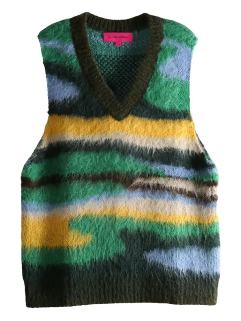 The Elder Statesman striped V-neck vest