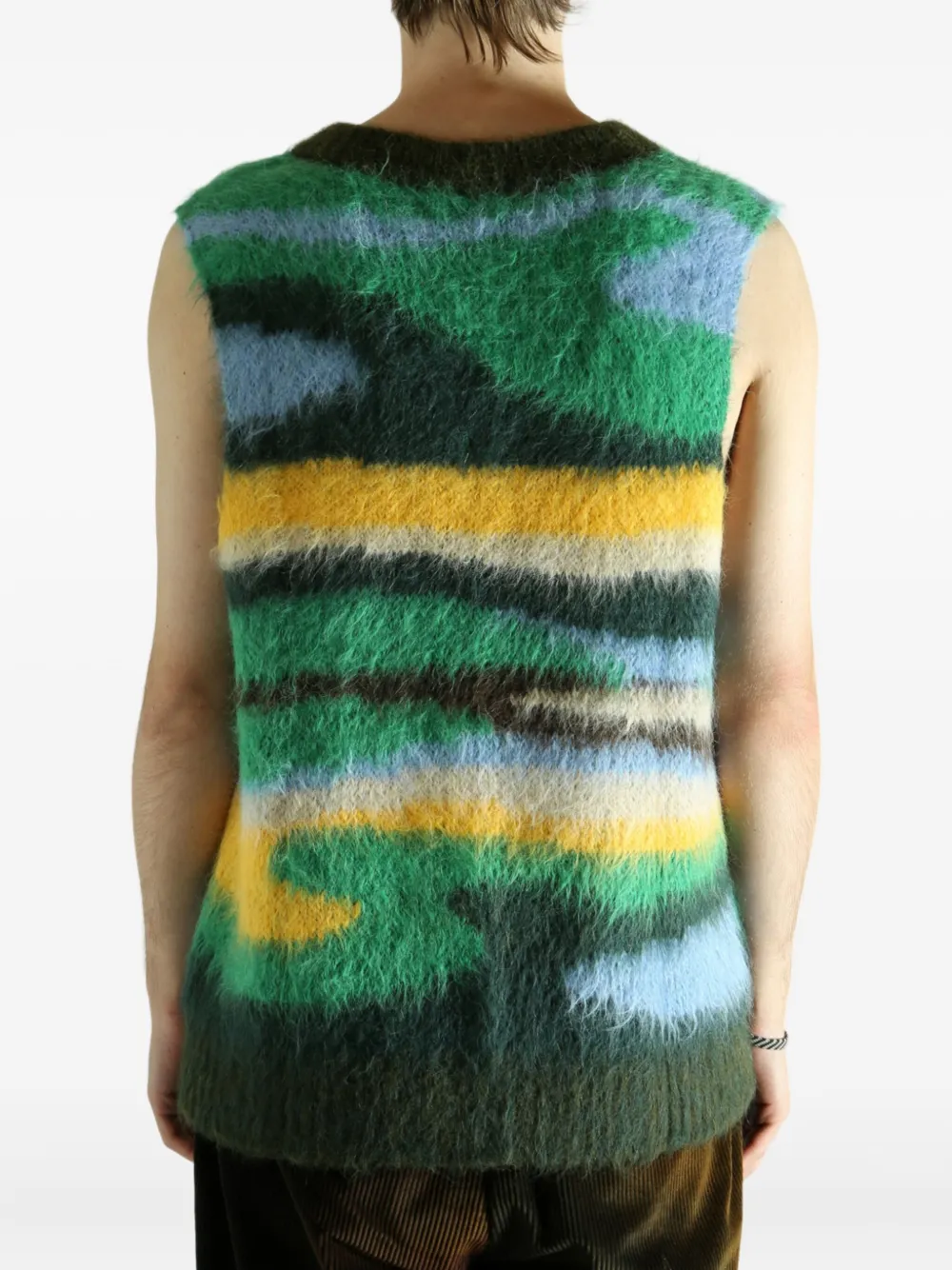 The Elder Statesman Gestreept hemd Groen