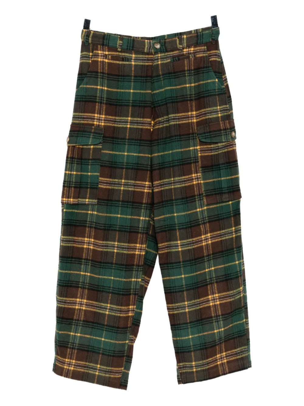 Sky High Farm Flannel Cargo Pants In Multi