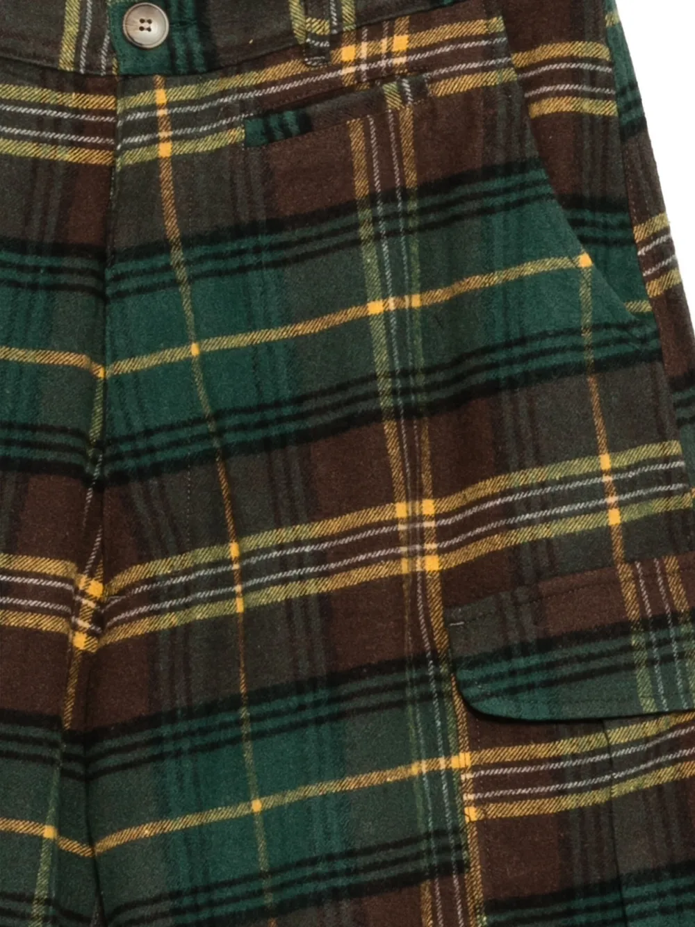 Sky High Farm Flannel Cargo Pants In Multi