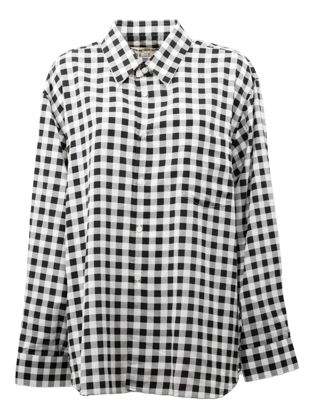 Comme Des Garçons check-print shirt | White | Image 1