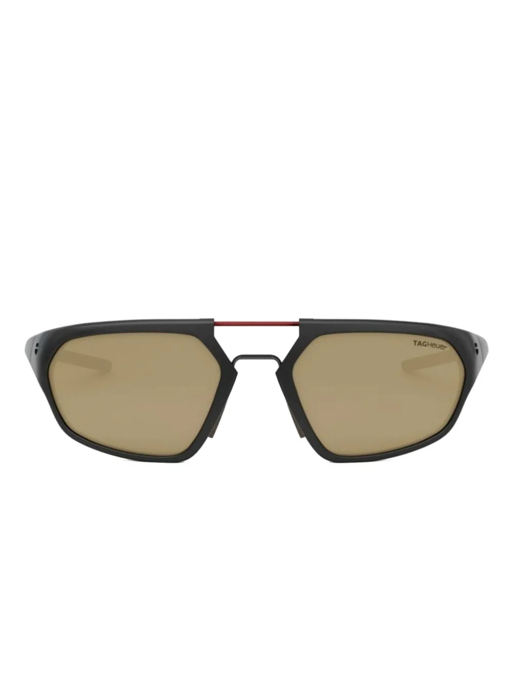 Tag Heuer Eyewear Line ジオメトリックフレーム サングラス - ブラック Tag Heuer Eyewear Line ジオメトリックフレーム サングラス - ブラック