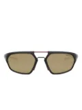 Tag Heuer Eyewear Line geometric-frame sunglasses - Black