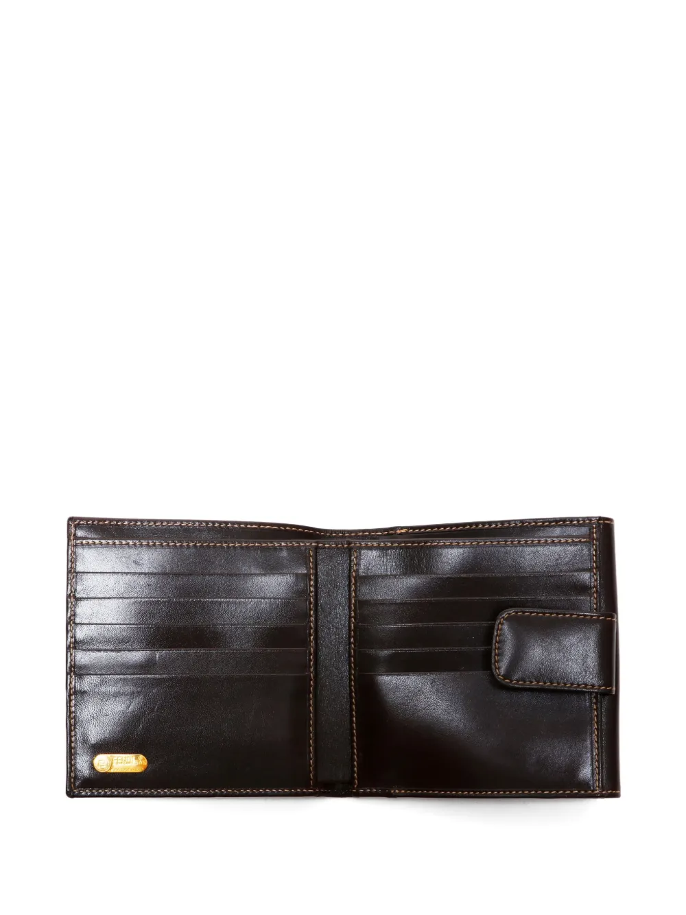 Pre-owned Fendi 1990-2000s Zucca-pattern Wallet In Brown