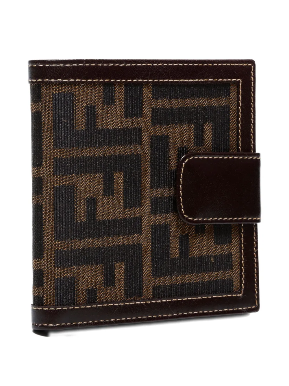 Pre-owned Fendi 1990-2000s Zucca-pattern Wallet In Brown
