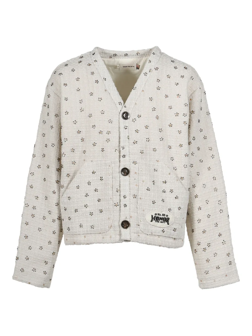 Honor The Gift Cardigan a fiori - Bianco