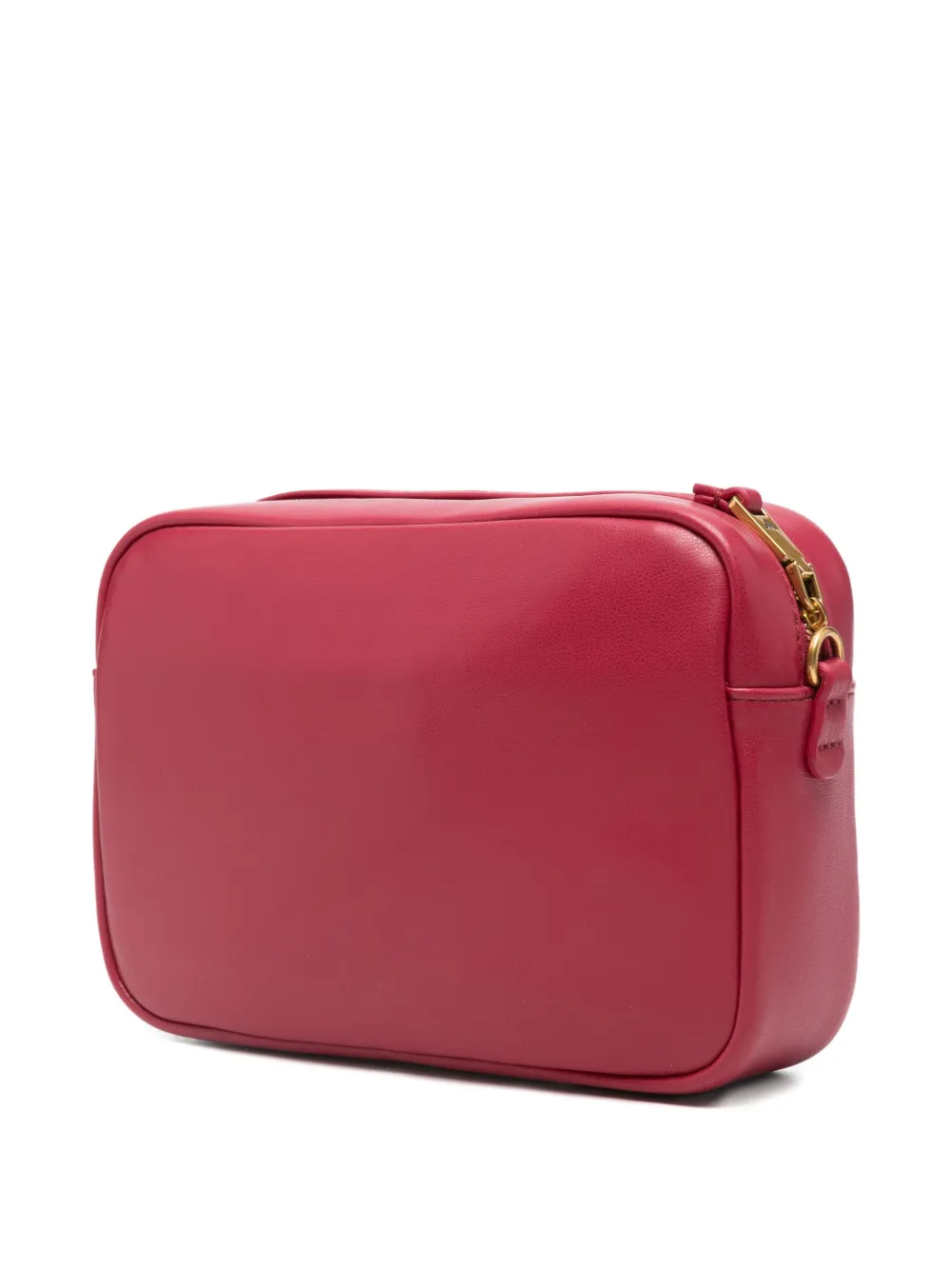 Emporio Armani Leather Crossbody Bag In Red