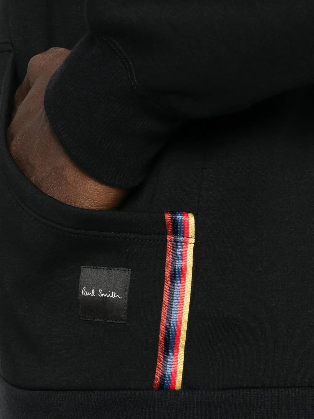 Paul Smith Hoodie met gestreept detail Zwart