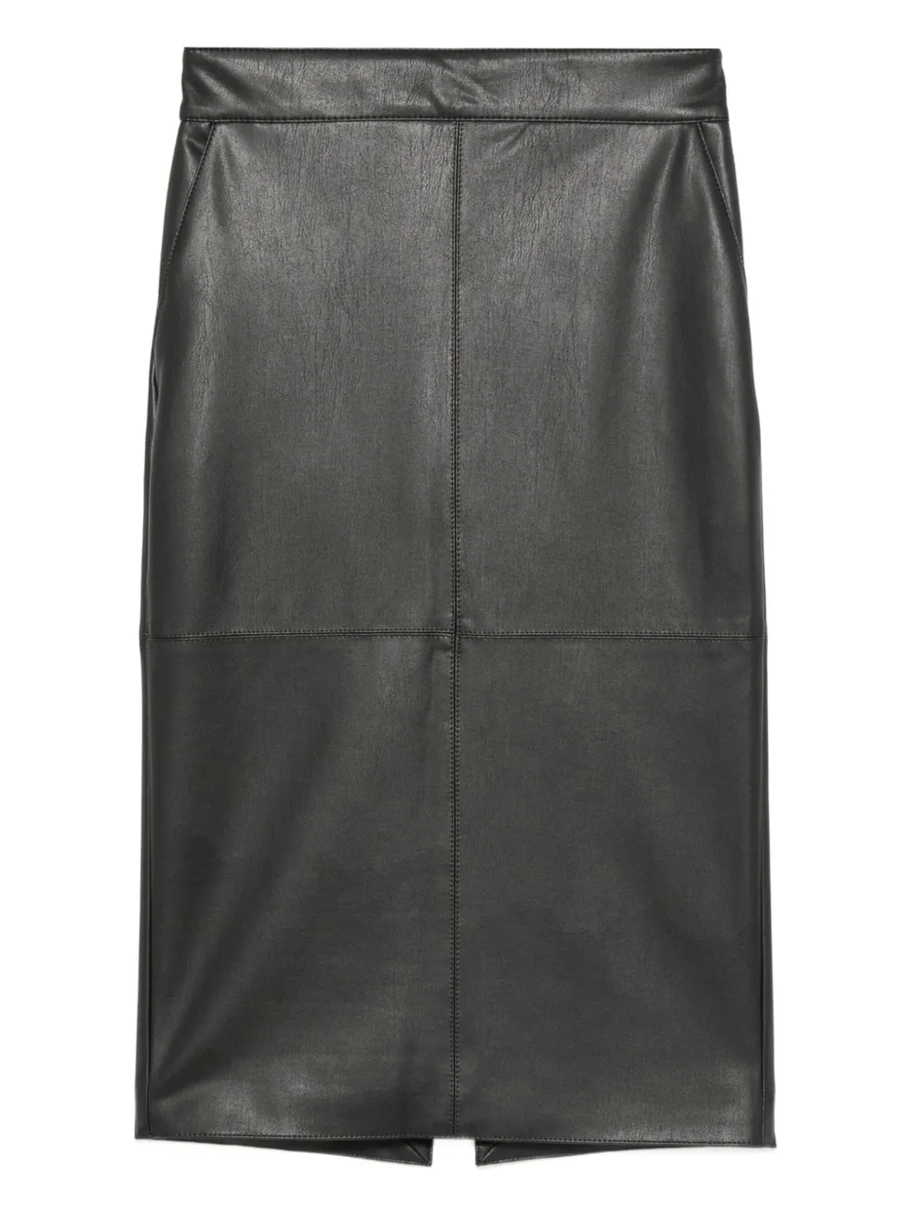 Elisabetta Franchi leather pencil skirt - ブラック Elisabetta Franchi leather pencil skirt - ブラック