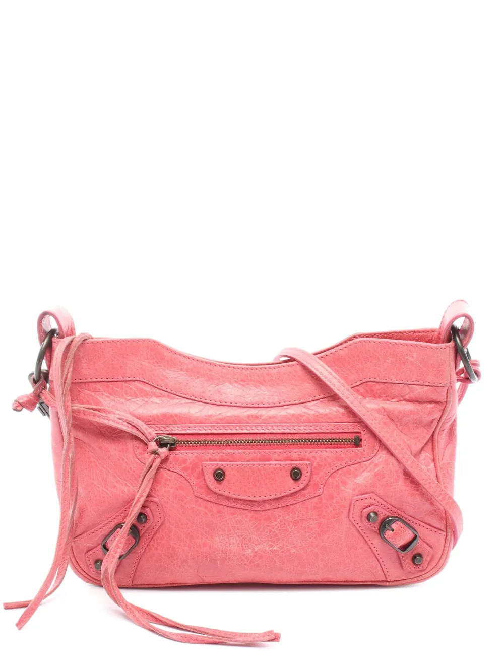 Balenciaga Pre-Owned شنطة كروس 'موتوكروس هيب' جلد 2005-2025 | وردي | Image 1
