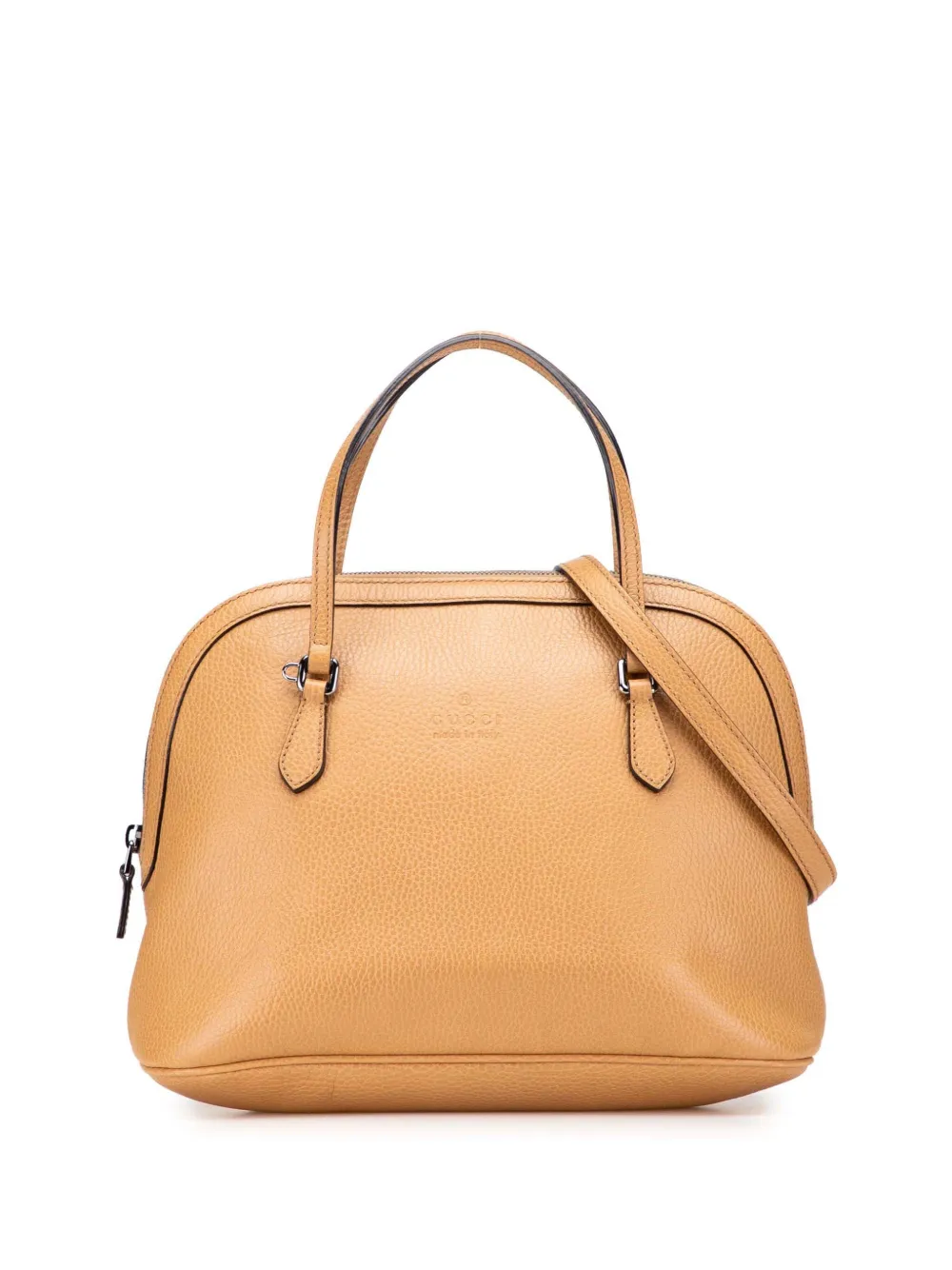 Gucci Pre-Owned 2000-2015 ミディアム レザー ドーム サッチェルバッグ - ブラウン Gucci Pre-Owned 2000-2015 ミディアム レザー ドーム サッチェルバッグ - ブラウン