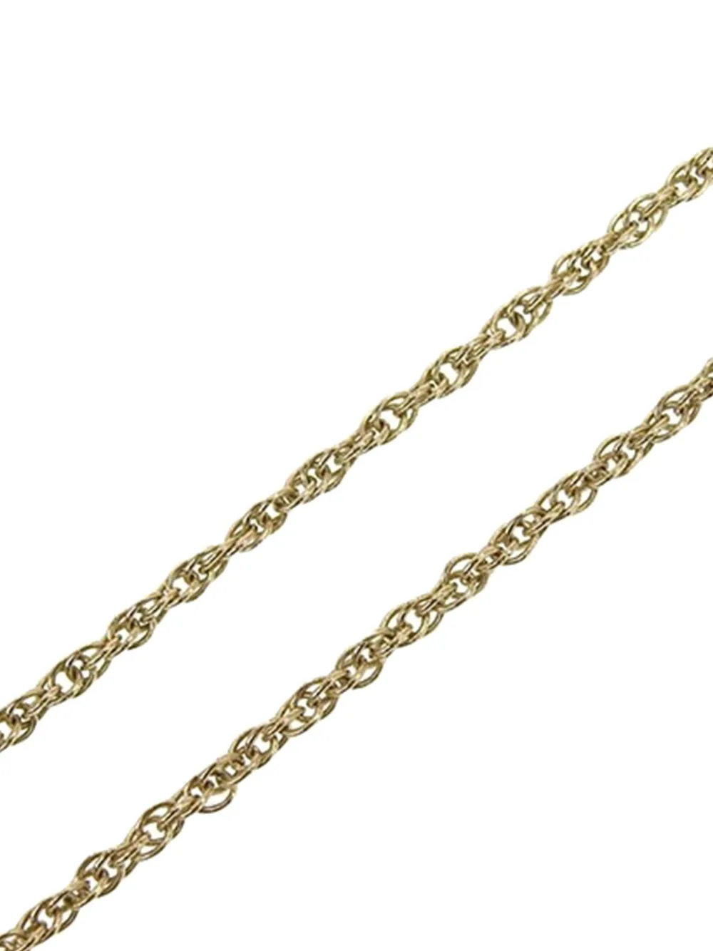 Pre-owned Chanel 2021 Gold Plated Cc Faux Pearl Rhinestone Drop Pendant Necklace Costume Necklace