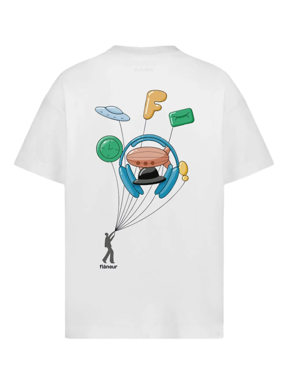FLÂNEUR Inflatables T-shirt - Wit