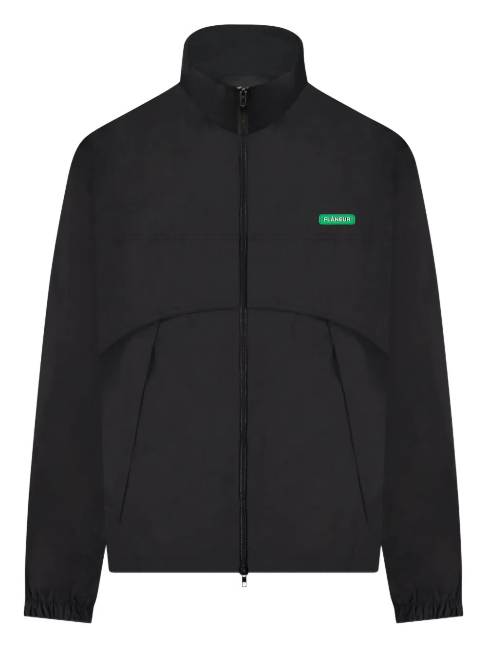 FLÂNEUR logo-badge track jacket | Black | Image 1