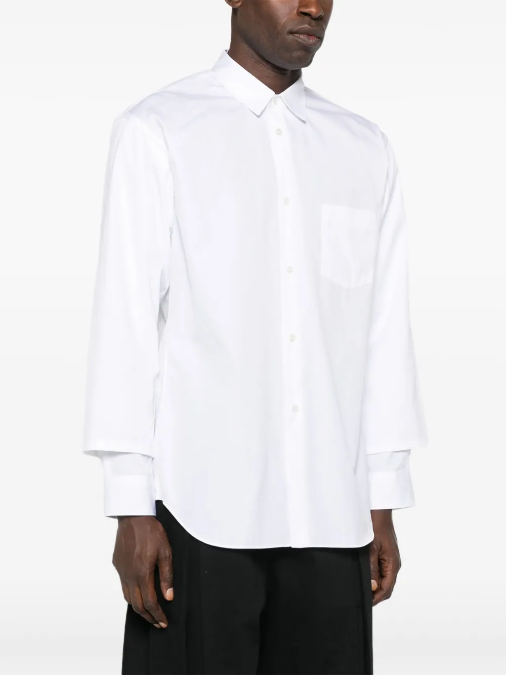 Comme Des Garçons Shirt Overhemd met dubbele cuffs Wit