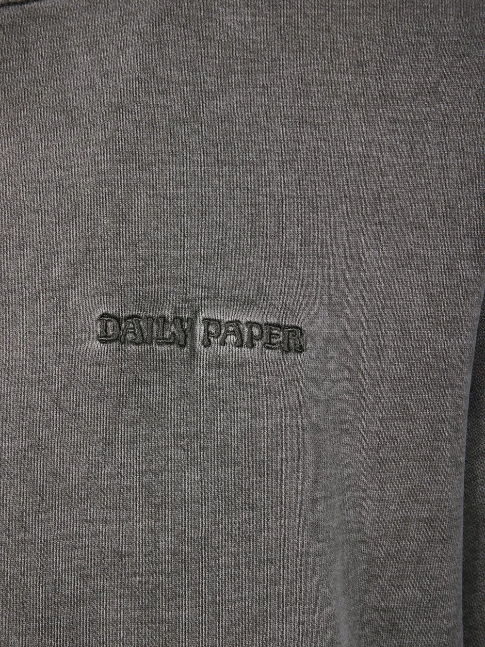 Daily Paper Katoenen hoodie met geborduurd logo Grijs