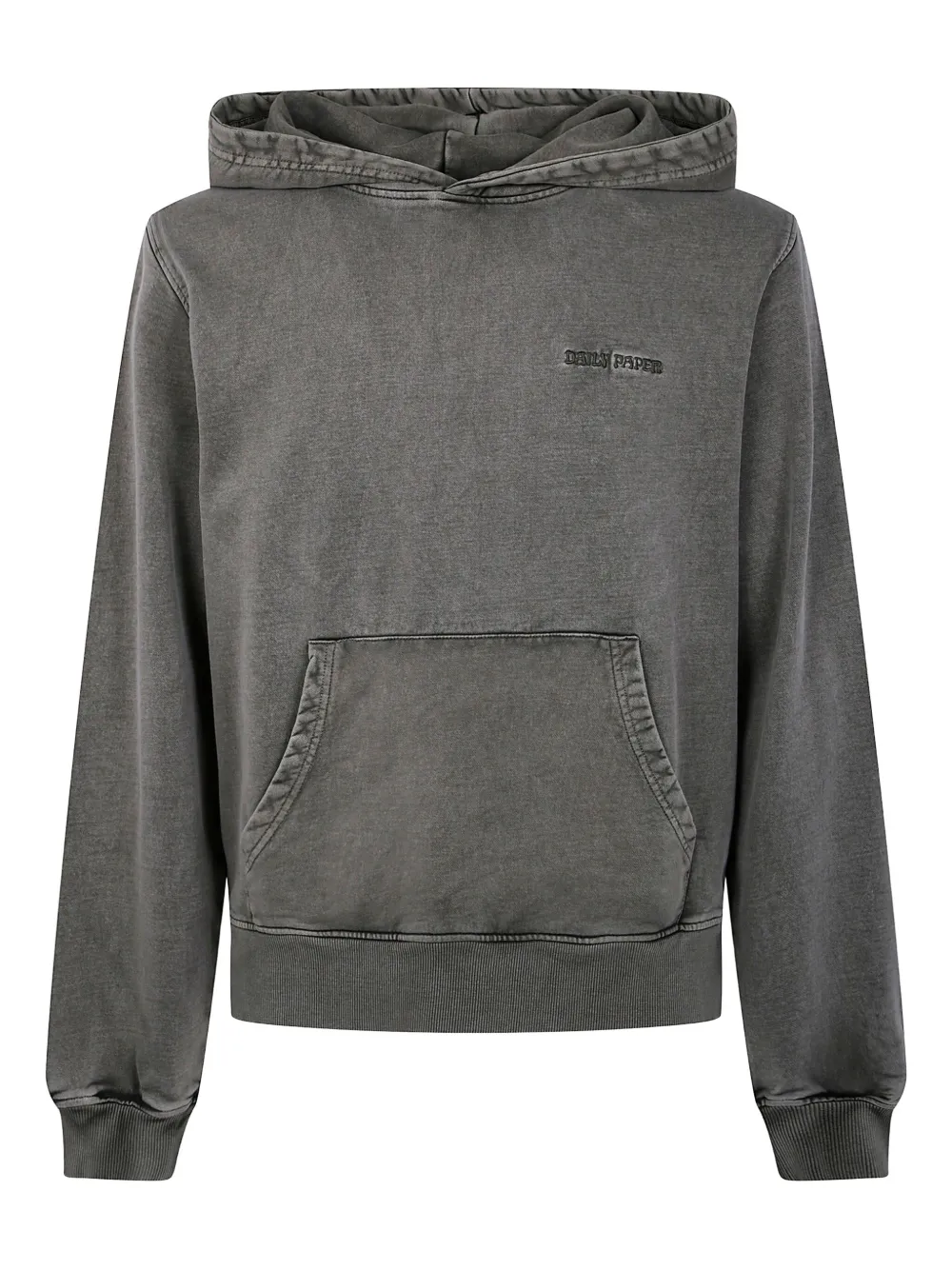 Daily Paper logo-embroidered cotton hoodie | Grey | Image 1
