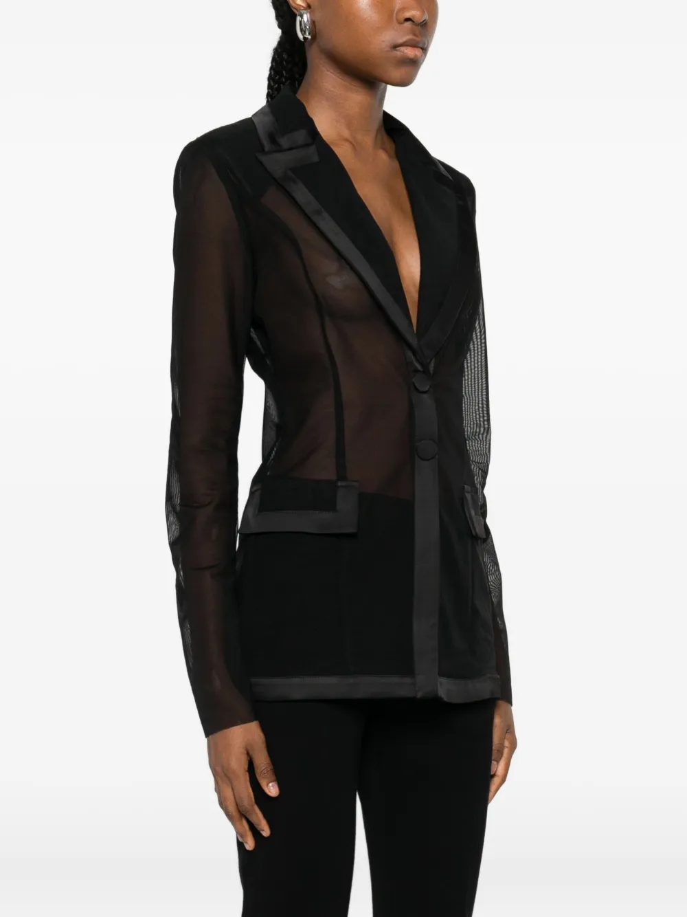 Babylone Paris Single-breasted Blazer In Black