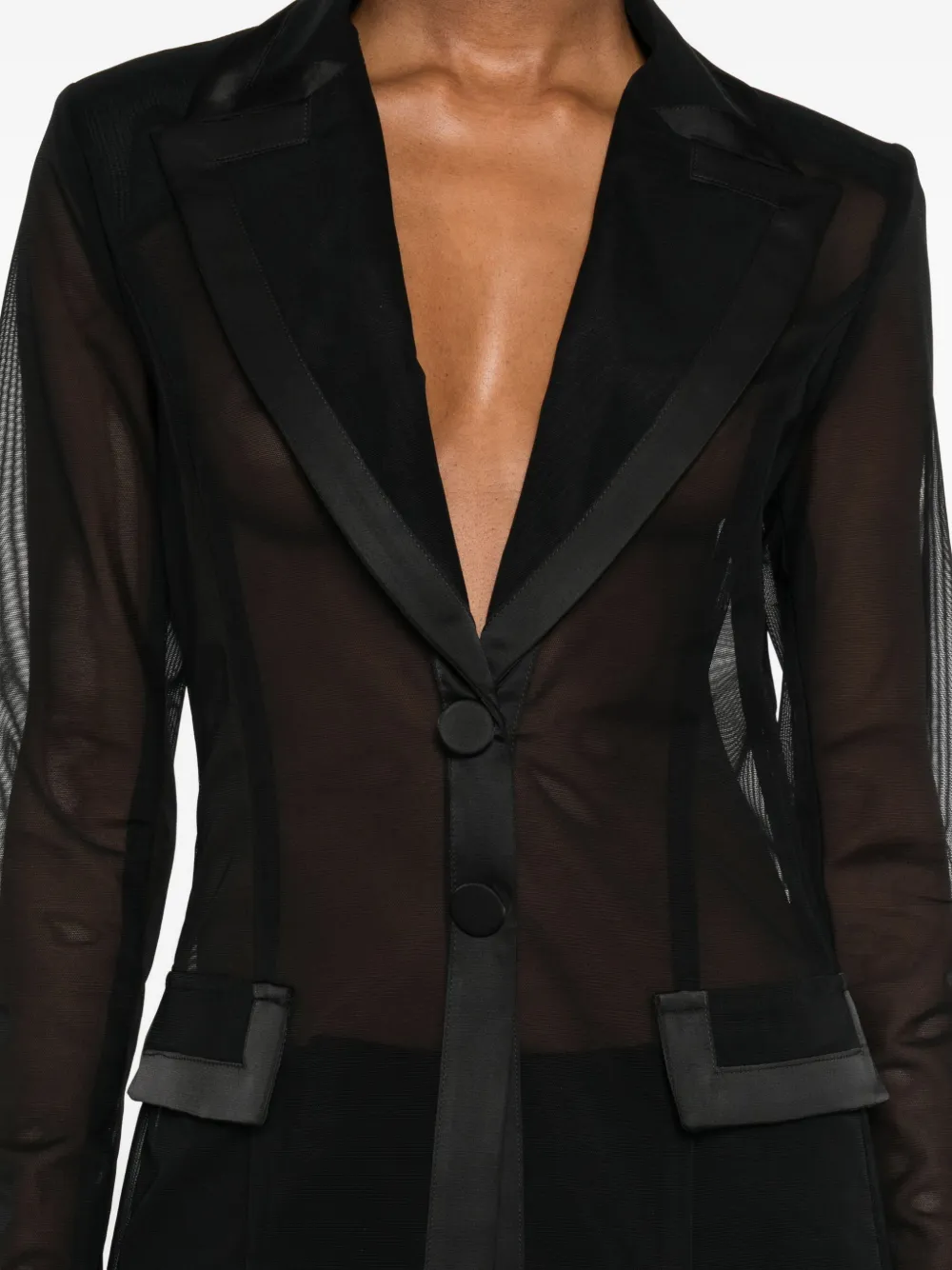 Babylone Paris Single-breasted Blazer In Black