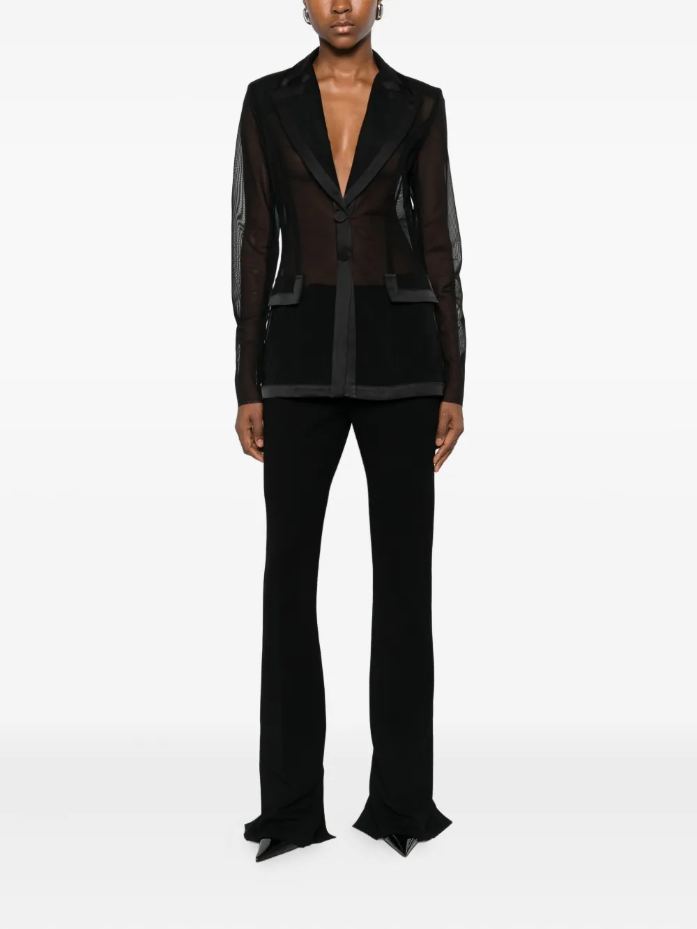 Babylone Paris Single-breasted Blazer In Black