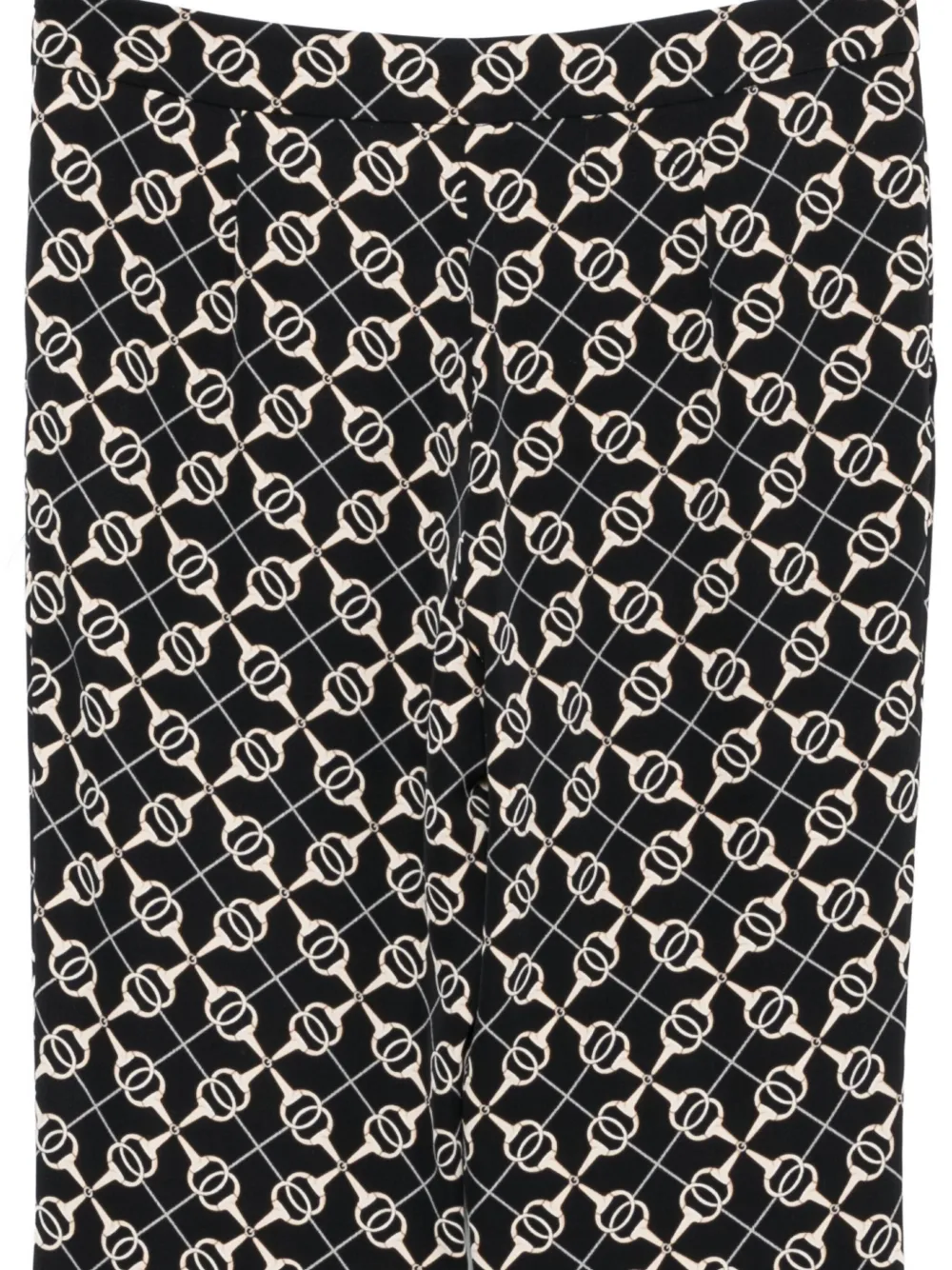 Babylone Paris Patterned Trousers In Black