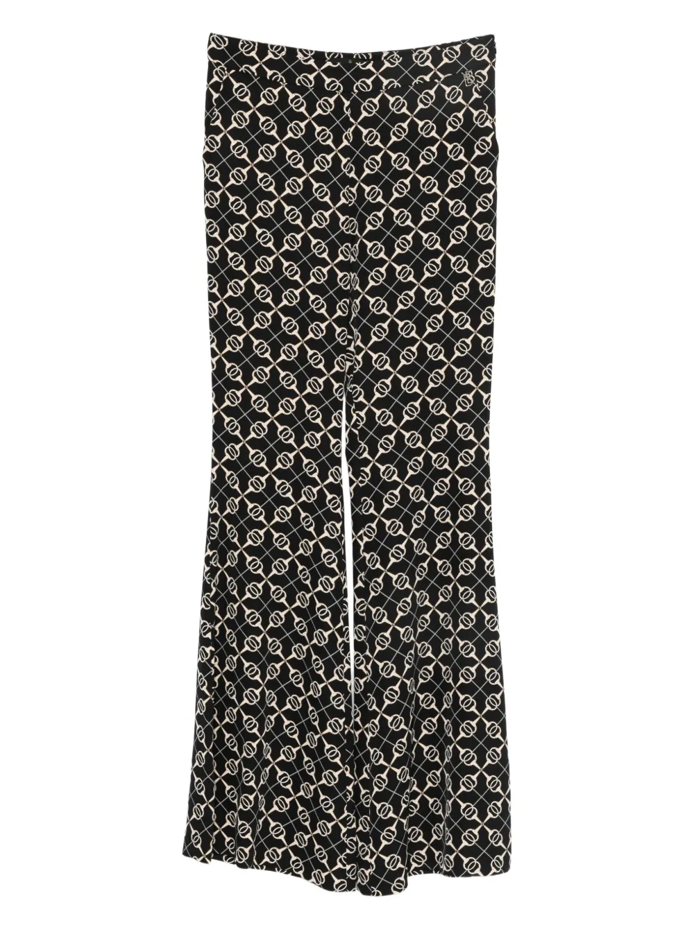 Babylone Paris patterned trousers | Black | Image 1