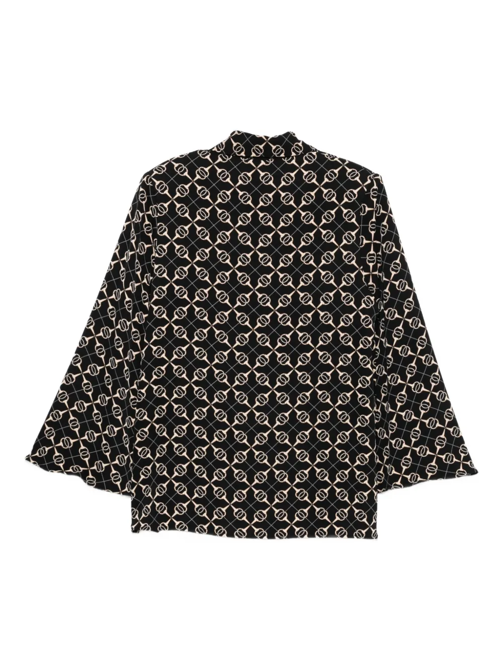 Babylone Paris geometric-pattern shirt - Zwart
