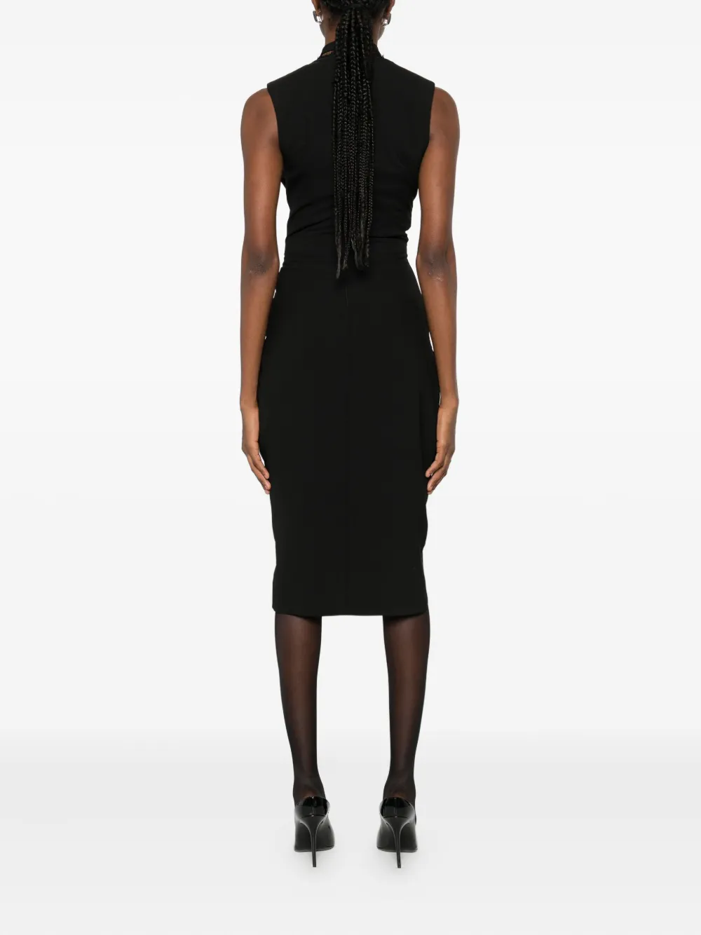 Babylone Paris Eureka Midi Dress In Black