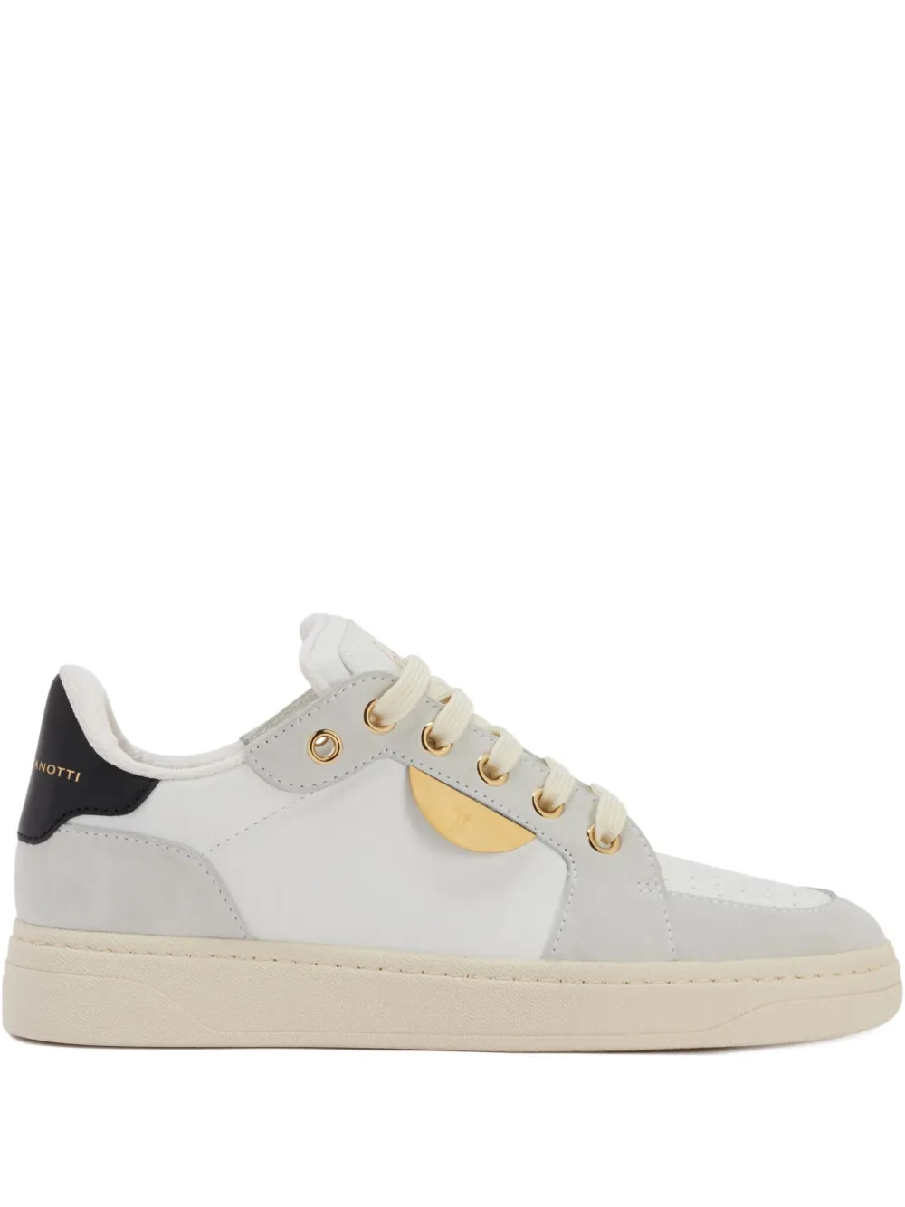 Giuseppe Zanotti GZ94 METAL leren sneakers Wit