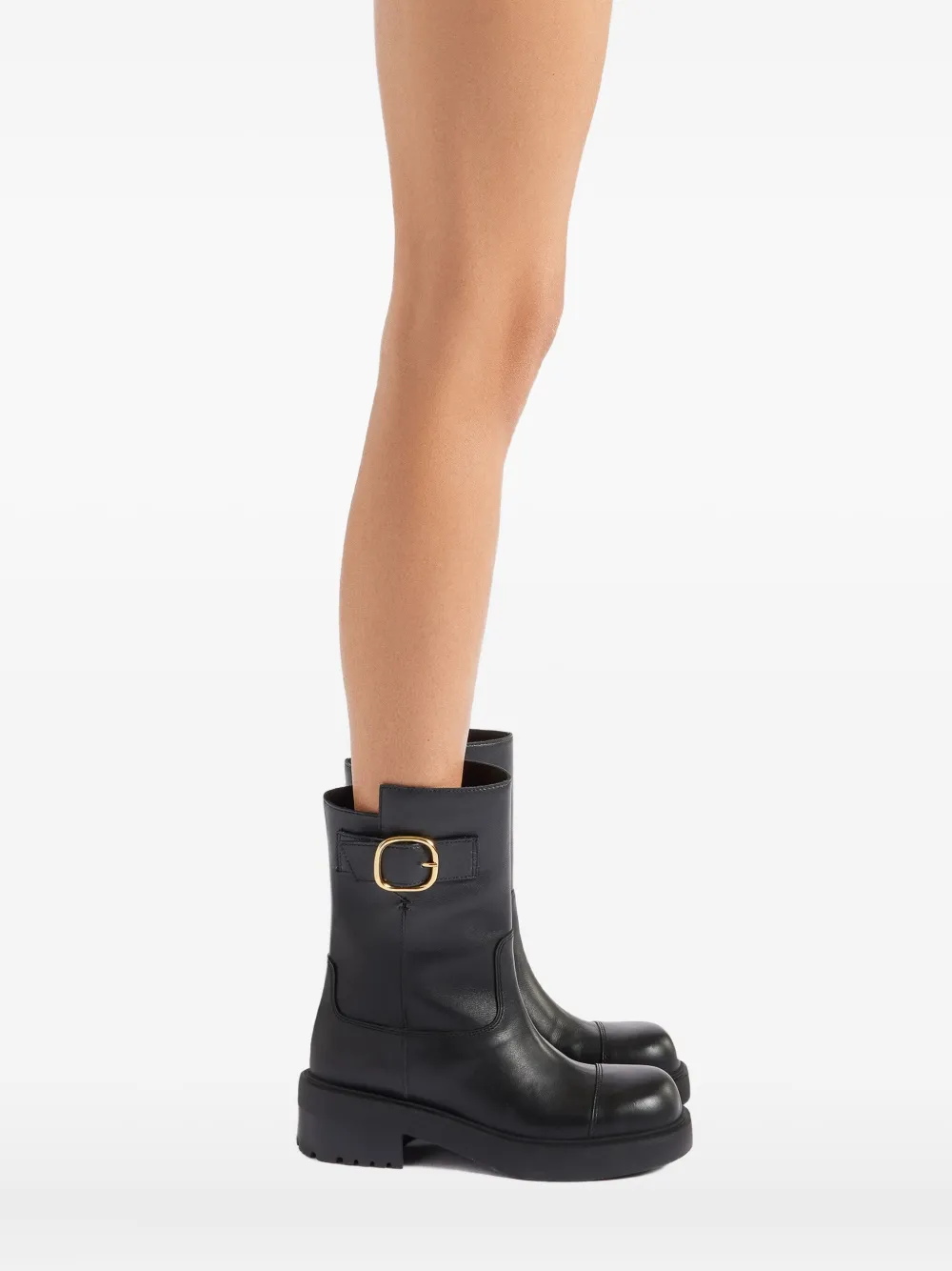 Giuseppe Zanotti Lori Buckle-detail Boots In Black