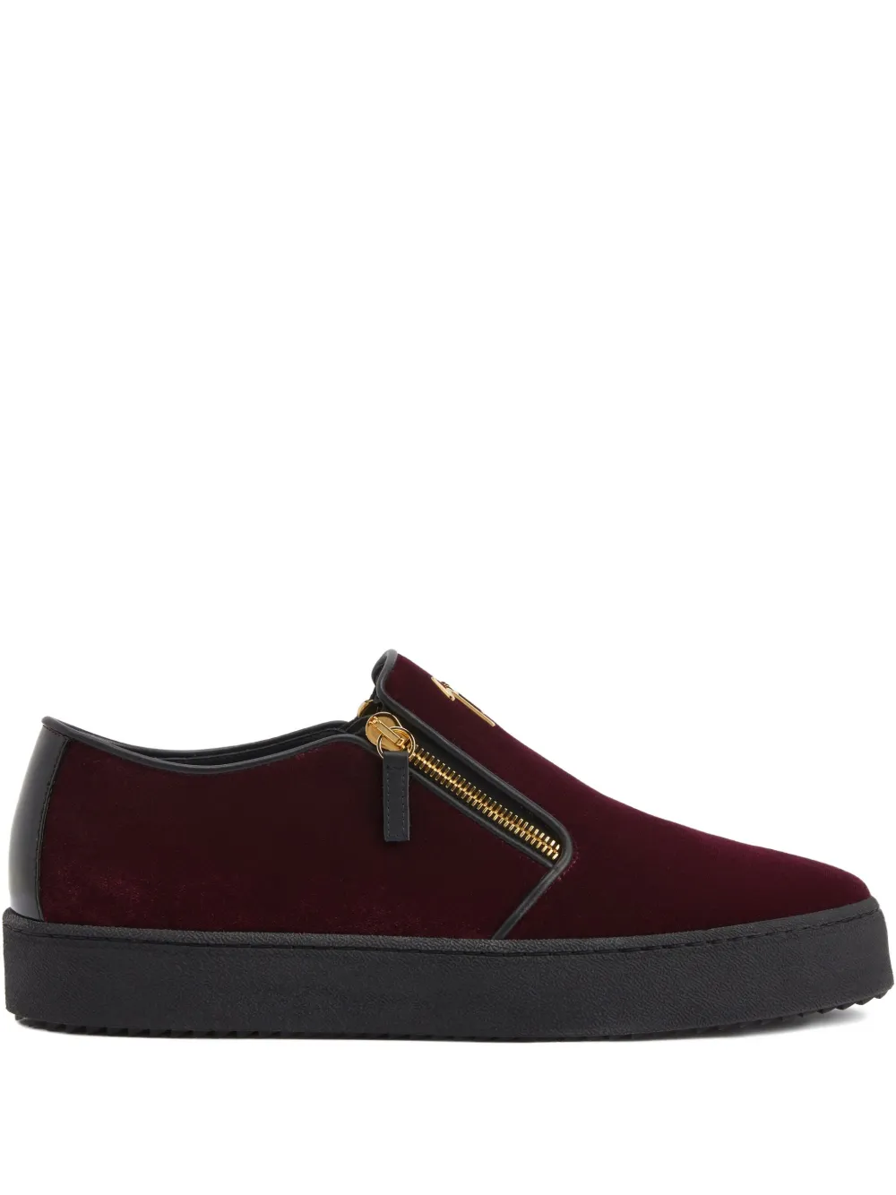 Giuseppe Zanotti Gz-kobe signature-detail zipped slip-ons | Red | Image 1