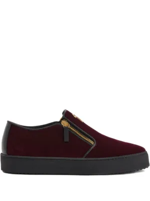 Giuseppe Zanotti Gz-kobe ジップ スリッポン | ブルー | FARFETCH JP