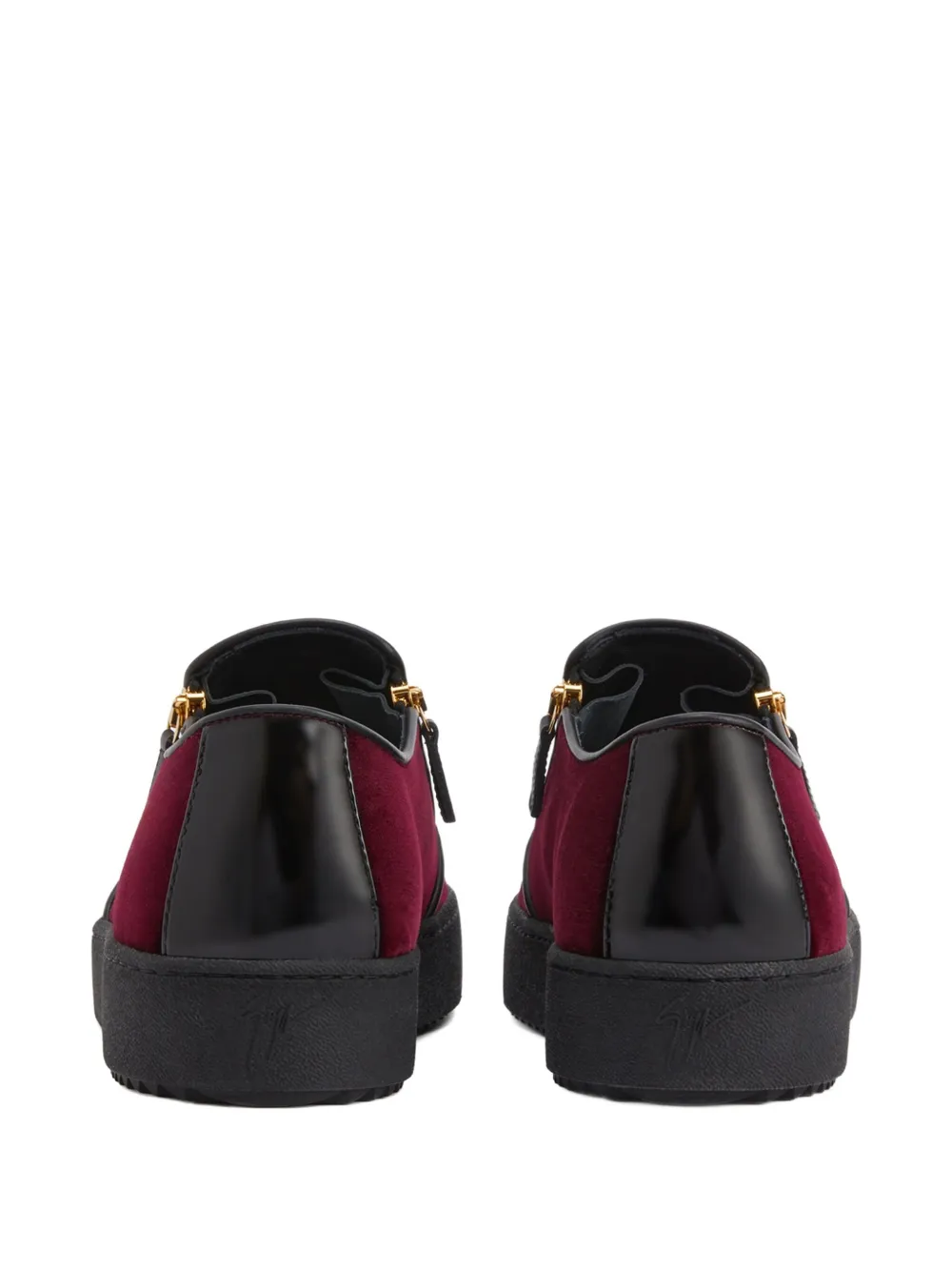 Giuseppe Zanotti Gz-kobe slip-on sneakers met rits en kenmerkende detail Rood