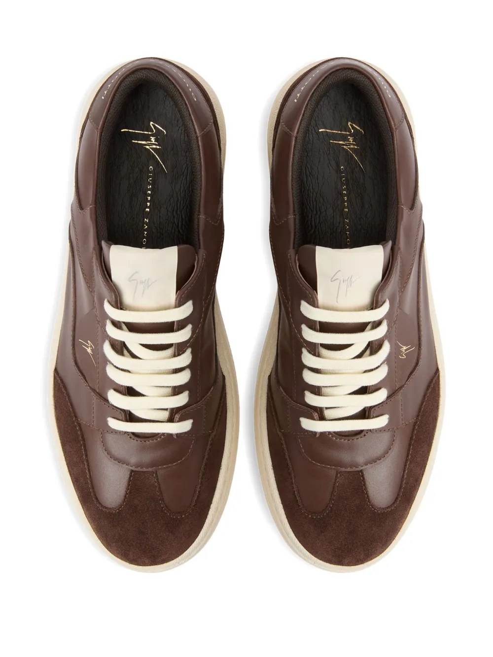 Giuseppe Zanotti Leren sneakers Bruin