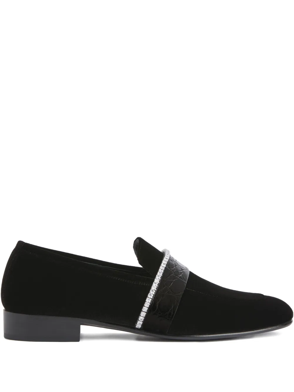 Giuseppe Zanotti Arnaud crocodile-print loafers | Black | Image 1