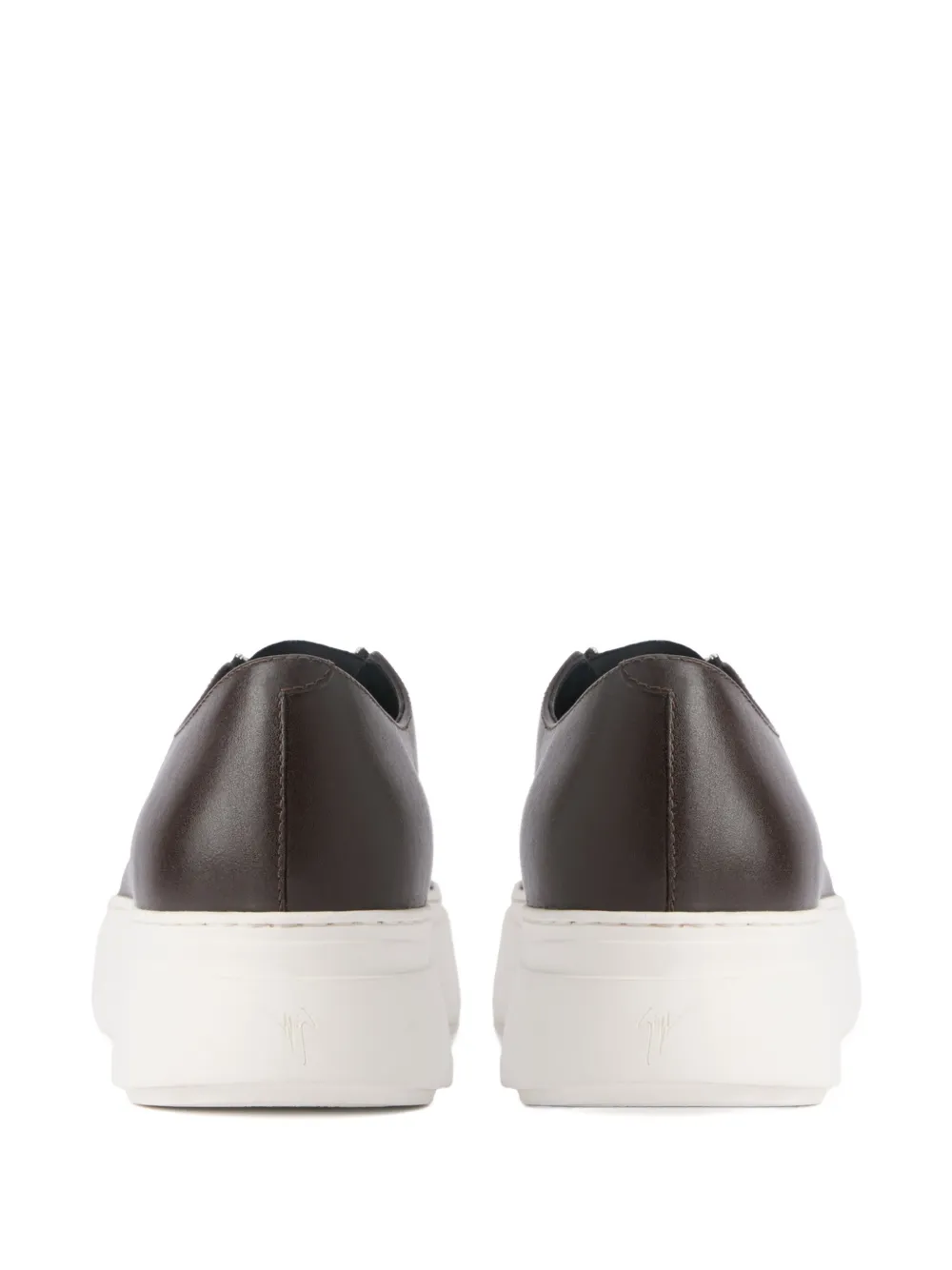 Giuseppe Zanotti Mike Elastic leren slip-ons met rits Bruin