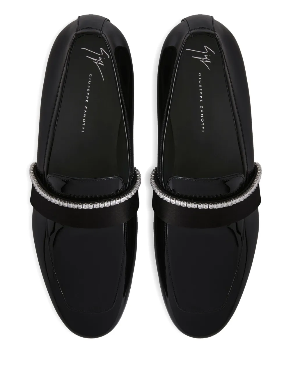 Giuseppe Zanotti ARNAUD loafers verfraaid met stras Zwart