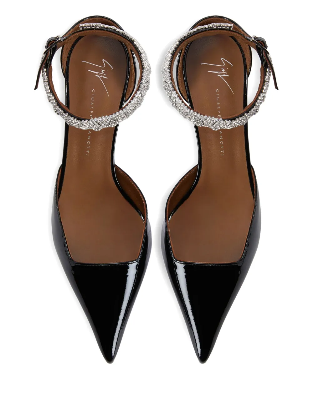 Giuseppe Zanotti 50mm Elenie Crystal-embellished Pumps In Black