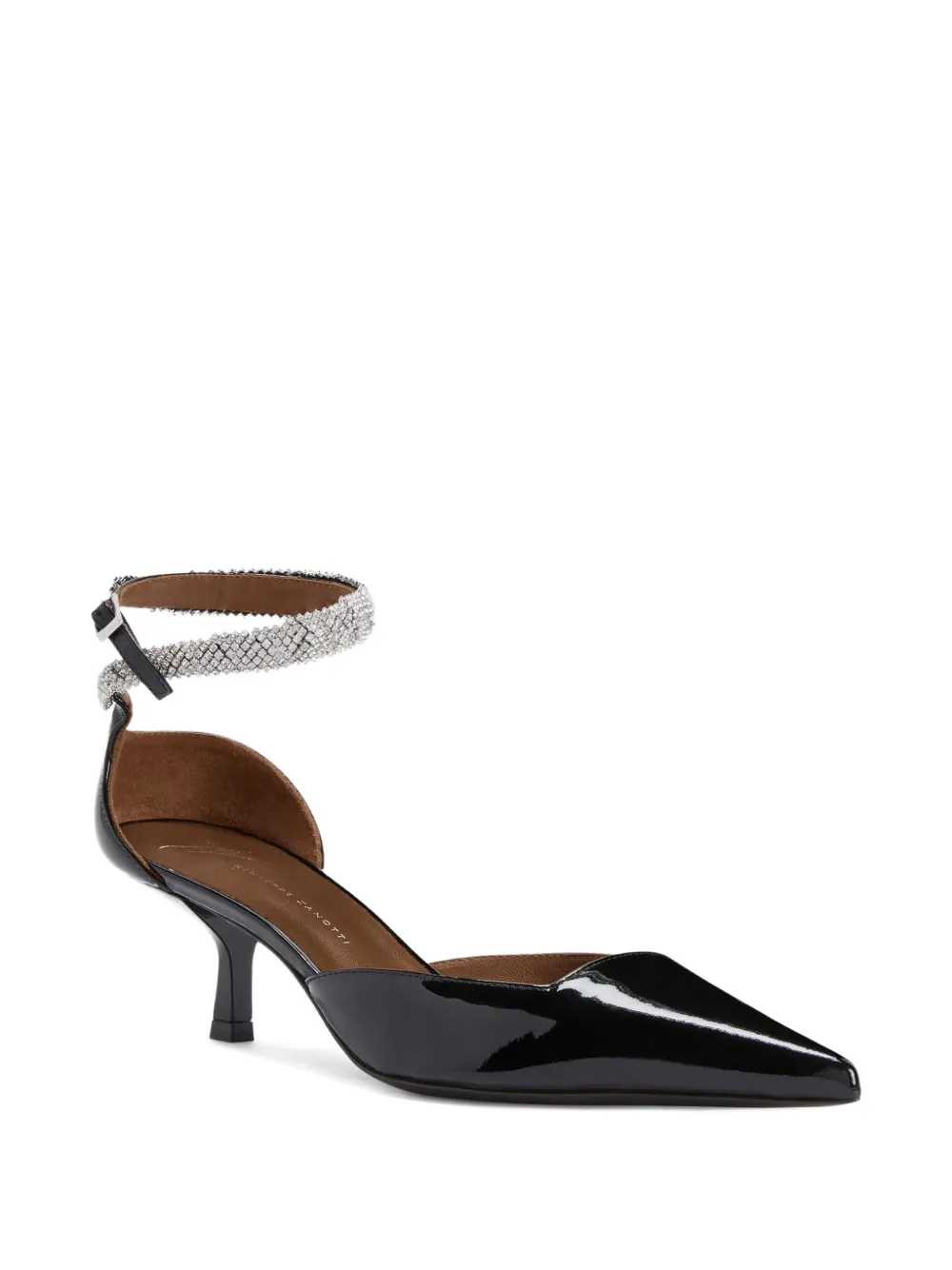 Giuseppe Zanotti 50mm Elenie Crystal-embellished Pumps In Black