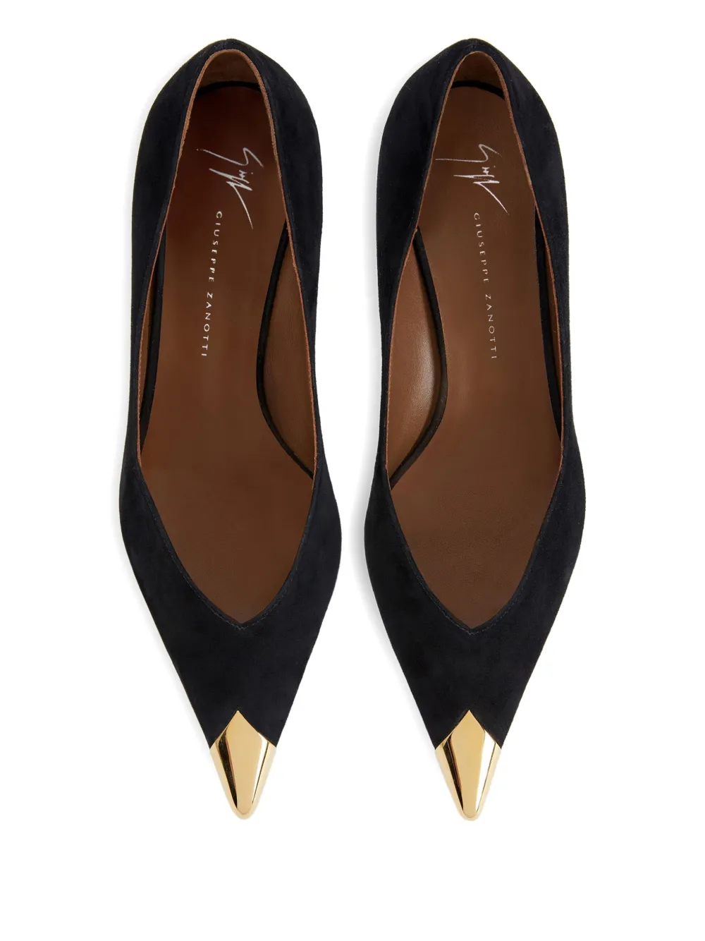 Giuseppe Zanotti 50 mm Melaine pumps met puntige neus Zwart